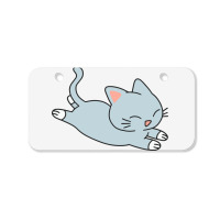 Happy Blue Cat Bicycle License Plate | Artistshot