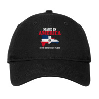 Dominican Republic Pride Funny American Dominican Parts Flag Adjustable Cap | Artistshot