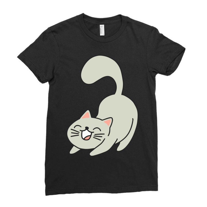 Stretch Gray Cat Ladies Fitted T-shirt | Artistshot