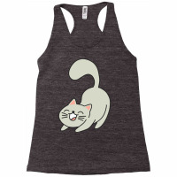 Stretch Gray Cat Racerback Tank | Artistshot