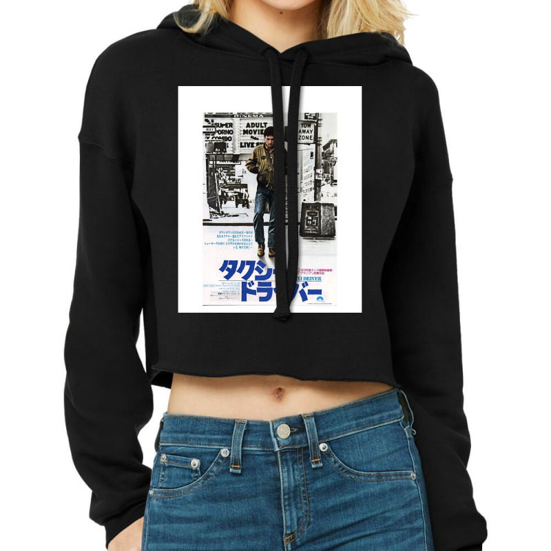 Taxi Driver Japanese Poster Graphic Cropped Hoodie by cm-arts | Artistshot