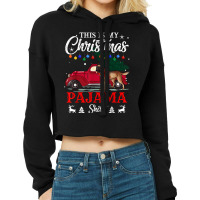 This Is My Christmas Belgian Malinois Dog Pajama Merry Xmas Long Sleev Cropped Hoodie | Artistshot