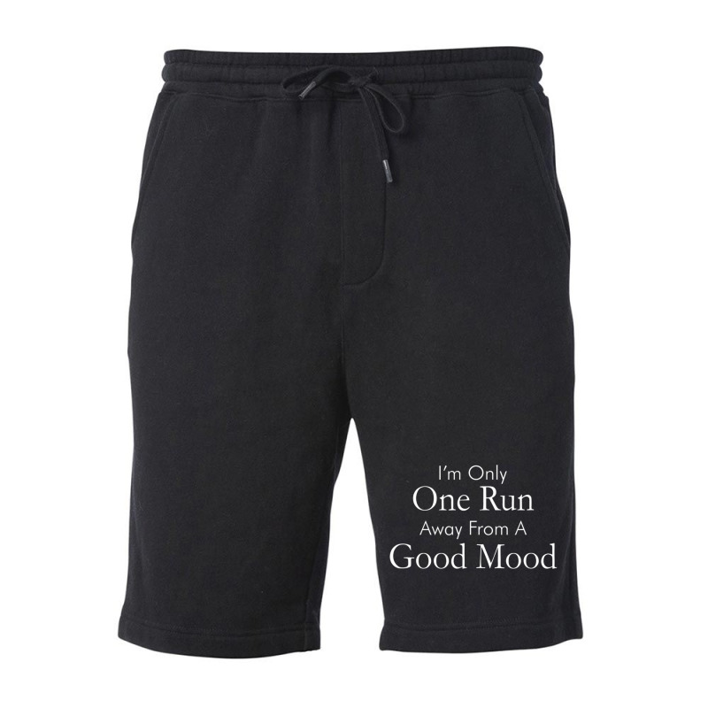 Only One Run Away From Good Mood Runner Fleece Short by cm-arts | Artistshot