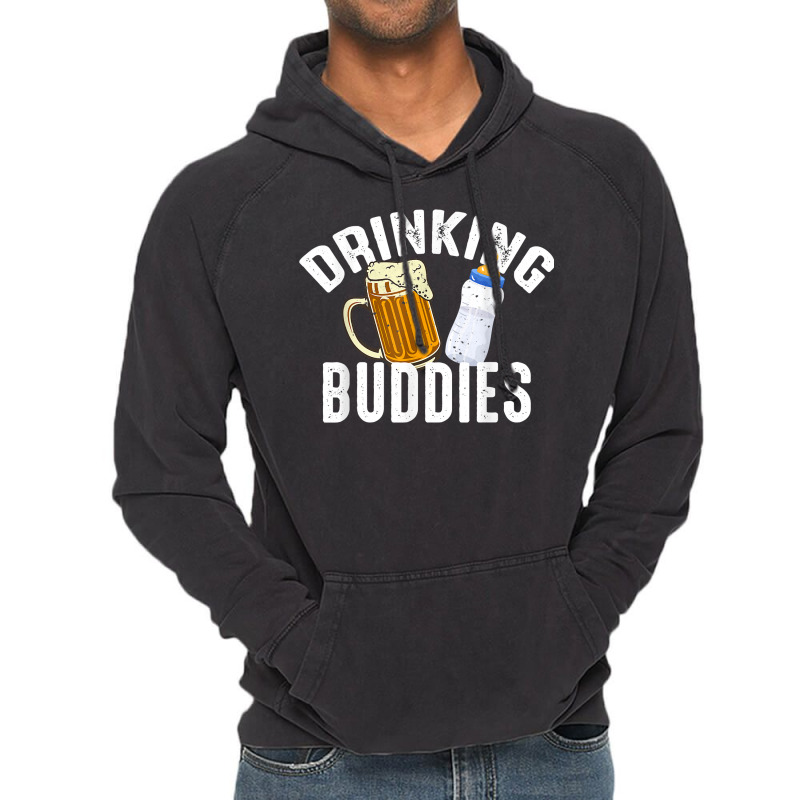 Drinking Buddies Funny New Dad Matching Father Toddler Baby T Shirt Vintage Hoodie by cm-arts | Artistshot