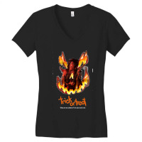 Trick Or Treat Rockk Women's V-neck T-shirt | Artistshot