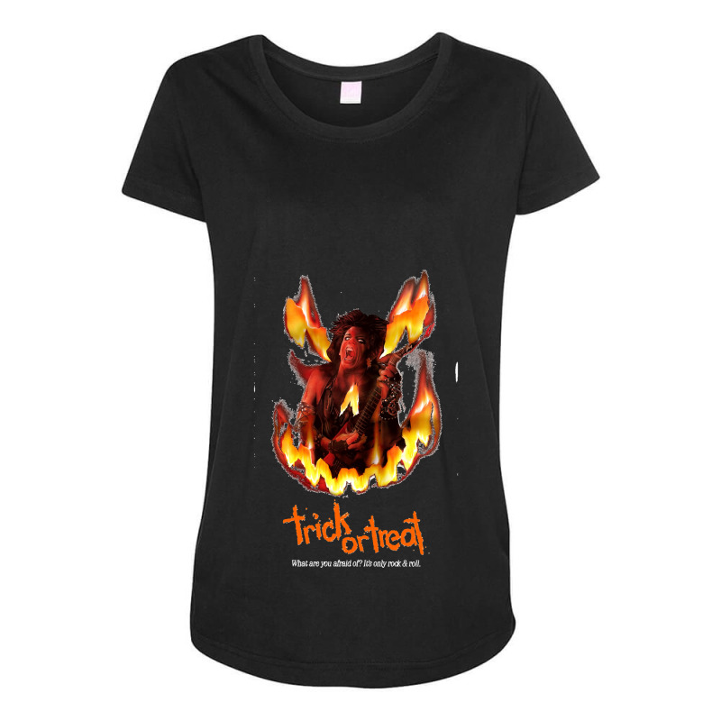 Trick Or Treat Rockk Maternity Scoop Neck T-shirt by cm-arts | Artistshot