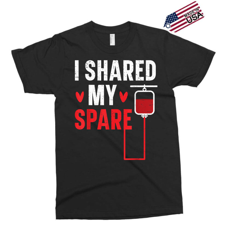 I Shared My Spare Blood Donation Awareness Phlebotomist T Shirt Exclusive T-shirt by cm-arts | Artistshot