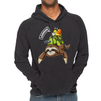 Funny Sloth Turtle Snail Piggyback Running Riding Team Vintage Hoodie | Artistshot