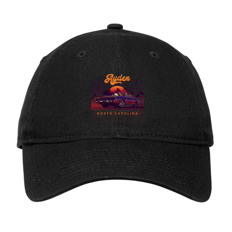 Ayden North Carolina Retro Vintage 80s 90s Muscle Cars Retrowave Aesth Adjustable Cap by pancakespienova | Artistshot