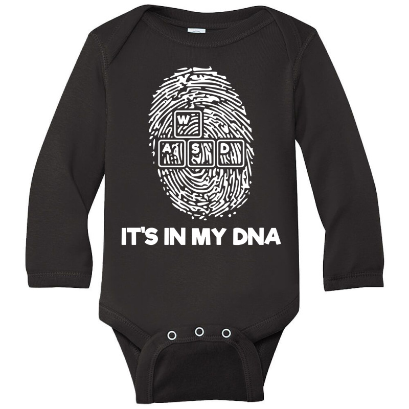 It's In My Dna Long Sleeve Baby Bodysuit by Valerie  Apparel | Artistshot