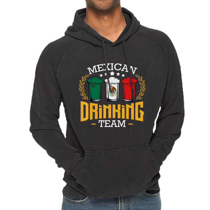 Beer Mexican Drinking Team Mexico Flag Beer Pub Party Vintage Hoodie by cm-arts | Artistshot