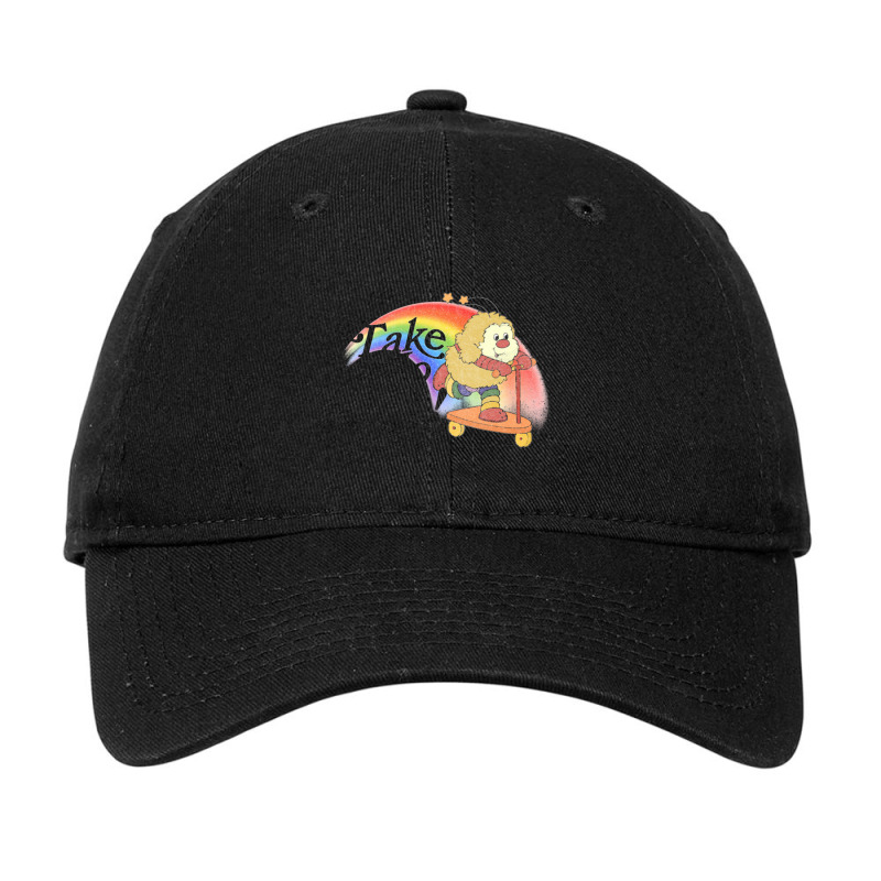 Take No Shit! Faded Style 80s Rainbow Meme Design   Nihilist Memes Adjustable Cap by Amparohudson | Artistshot