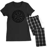 Vegvisir - Futhark - Runes - Navigator - Vikings Women's Pajamas Set | Artistshot