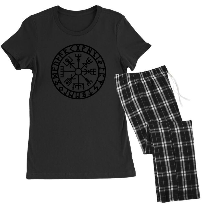 Vegvisir - Futhark - Runes - Navigator - Vikings Women's Pajamas Set by HectorMarroquin | Artistshot