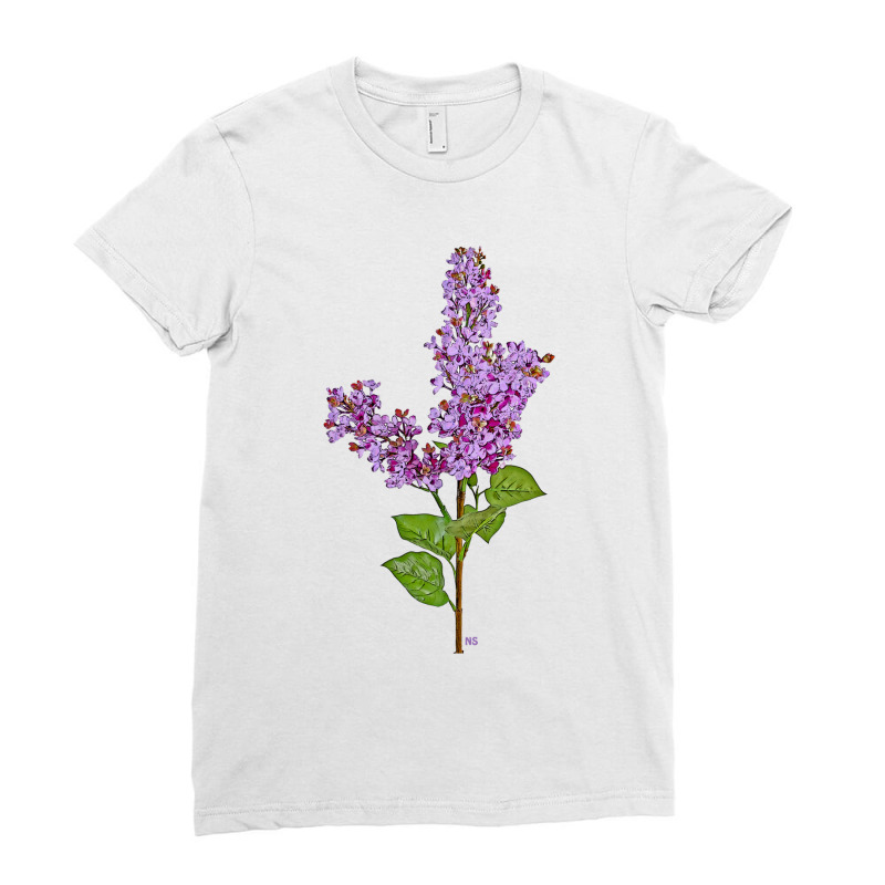 Under The Lilac Tree, I Was Hypnotized By A Strange Delight Ladies Fitted T-Shirt by JENNIFERTRUJILLO | Artistshot