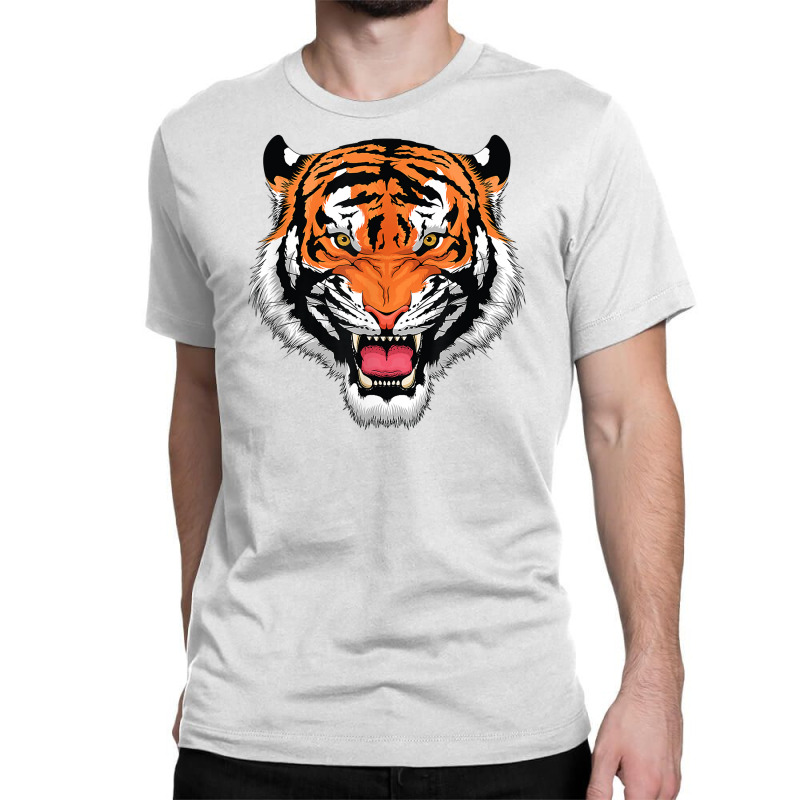 Growling Bengal Tiger Classic T-Shirt for Sale by asharpphoto