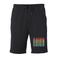 Gamer Retro Vintage 8bit Arcade Gaming Fleece Short | Artistshot