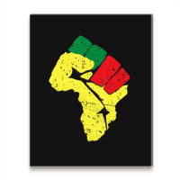 Black History Pan African Flag Colors Resist Fist Metal Print Vertical | Artistshot