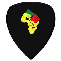 Black History Pan African Flag Colors Resist Fist Shield S Patch | Artistshot