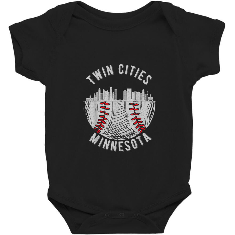 Cool Twin Cities Minnesota Baby Bodysuit | Artistshot