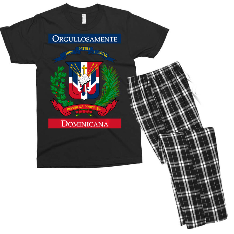 Orgullosamente Dominicana Dominican Flag Men's T-shirt Pajama Set | Artistshot