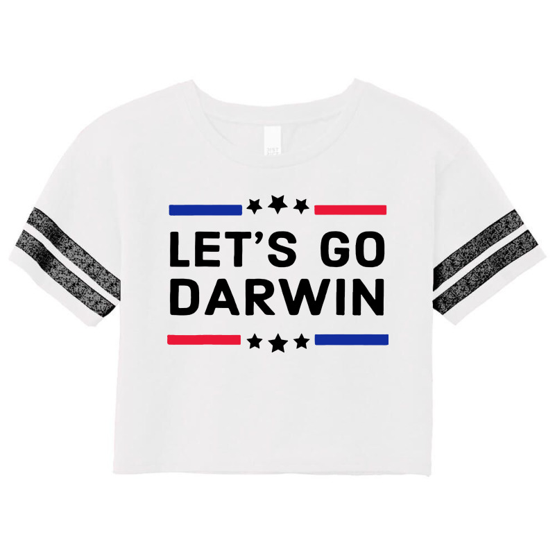 Lets Go Darwin Flag Scorecard Crop Tee by Utsuri | Artistshot