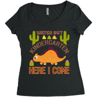 Watch Out Kindergarten Here I Come Dinosaur  (6) Women's Triblend Scoop T-shirt | Artistshot