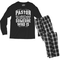 Pastor Cool Christian Church Appreciation Men's Long Sleeve Pajama Set | Artistshot