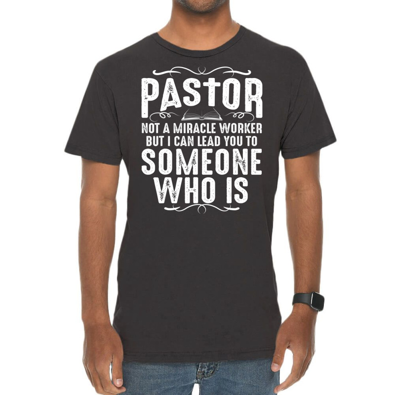 Pastor Cool Christian Church Appreciation Vintage T-Shirt by cm-arts | Artistshot