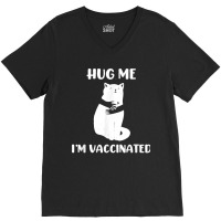 Funny Vaccinated Cats Lover Cool Tee Pro Vaccination Nurse V-neck Tee | Artistshot