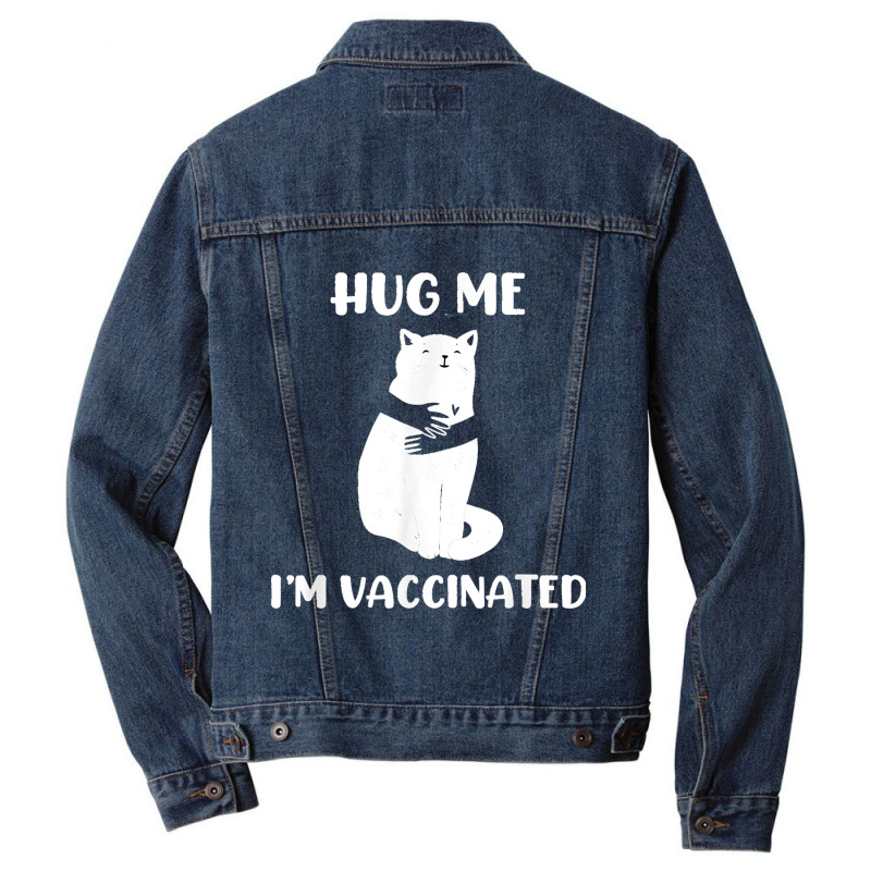 Funny Vaccinated Cats Lover Cool Tee Pro Vaccination Nurse Men Denim Jacket by kevinnichols | Artistshot