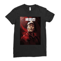 Money Heist Korea Yu Ji-tae Ladies Fitted T-shirt | Artistshot