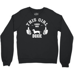 This Girl Loves Her Doxie Crewneck Sweatshirt | Artistshot