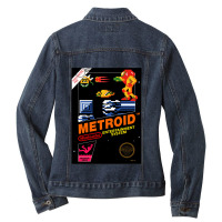 Meroidd Nes Game Box Ar  Ladies Denim Jacket | Artistshot