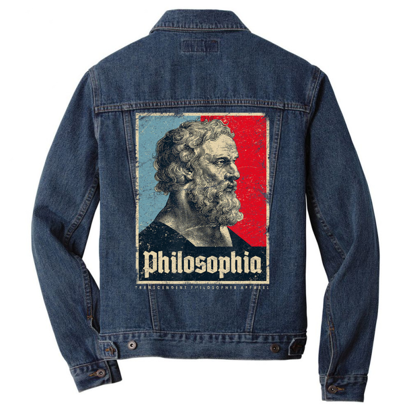 Plato Philosophia Platos Ancient Greek Philosophy Vintage Men Denim Jacket by cm-arts | Artistshot