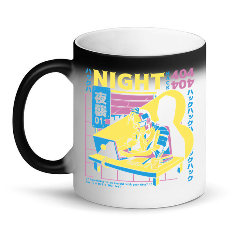 Cyberpunk Hacker Anime Boy Magic Mug | Artistshot