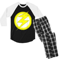 Lightning Bolt Men Cool Novelty Hipster Graphic Tshirt Men's 3/4 Sleeve Pajama Set | Artistshot