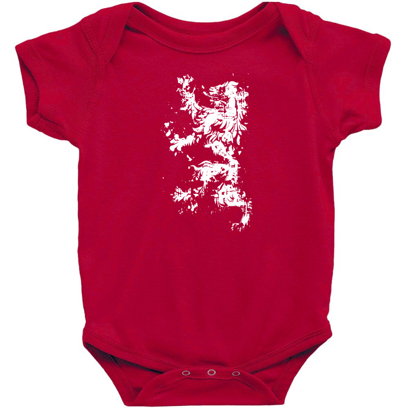 Heraldic Lion Symbol Bravery Nobility Royalty Strength Stylish Baby Bodysuit by cm-arts | Artistshot