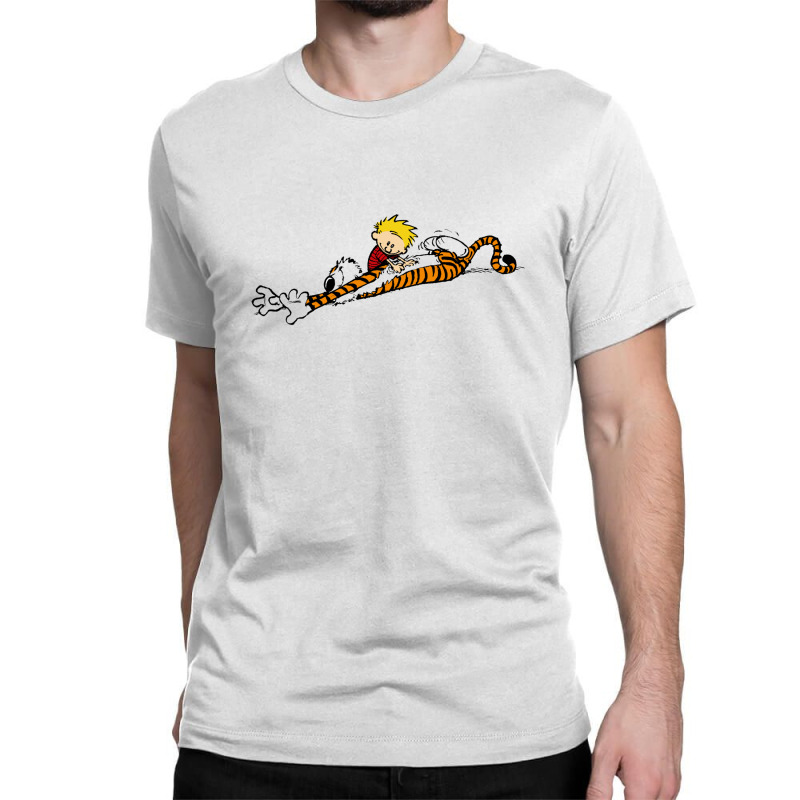 calvin doing hobbes friends t shirt