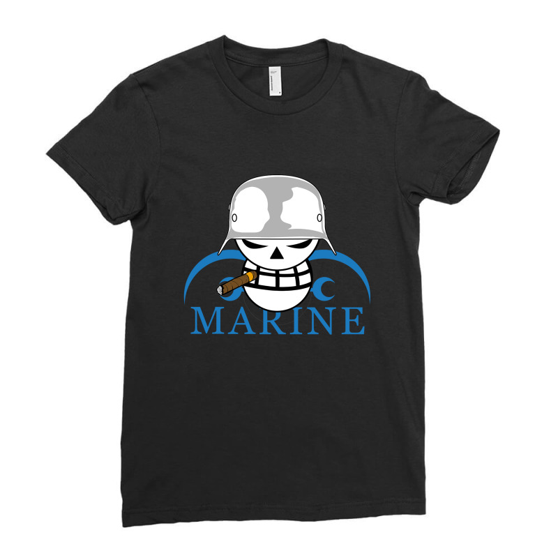 Marine One Piece Ladies Fitted T-Shirt by Aksa Store | Artistshot