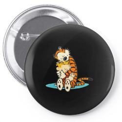 Calvin and Hobbes Hug Pin-back button | Artistshot