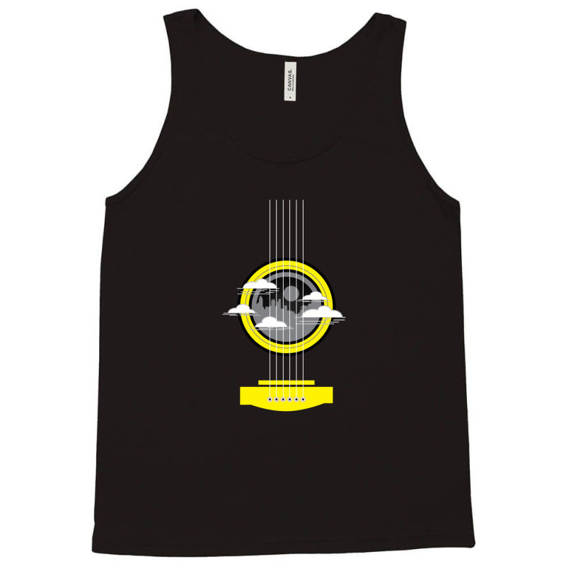 Yellow Guitar Strings 1 Tank Top by DavidJones | Artistshot