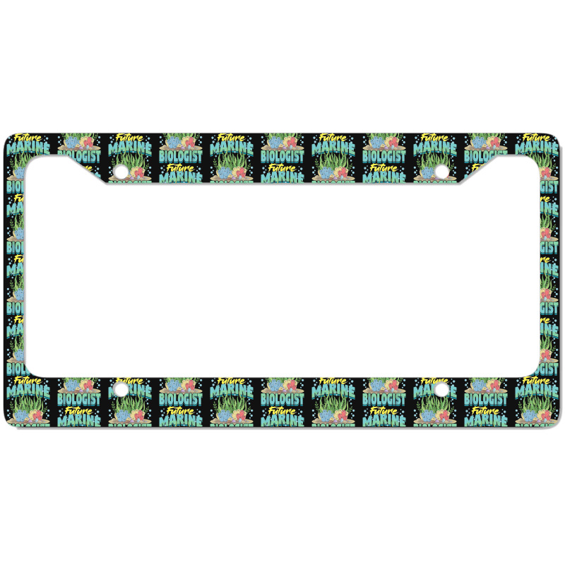 Future Marine Biologist Ocean Life Marine Biology Student License Plate Frame | Artistshot