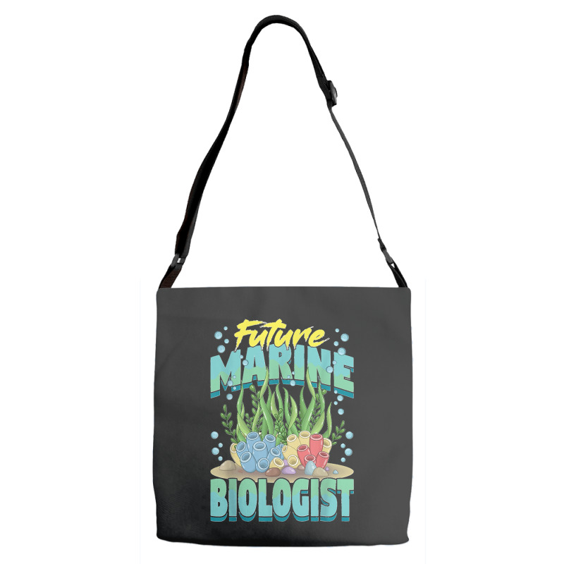 Future Marine Biologist Ocean Life Marine Biology Student Adjustable Strap Totes | Artistshot