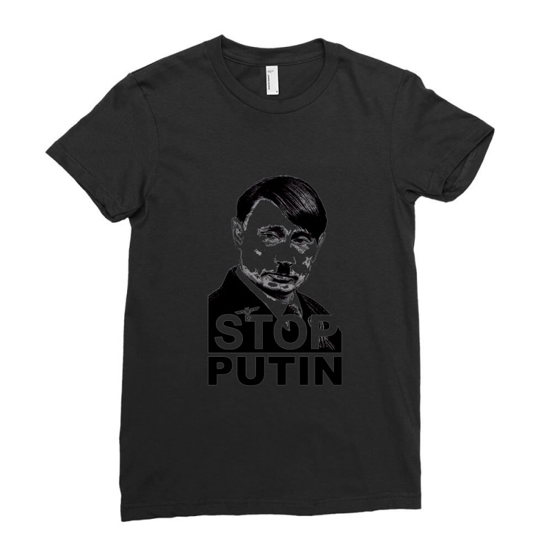 Stop Putin Ladies Fitted T-Shirt by GregoryBlaylock | Artistshot