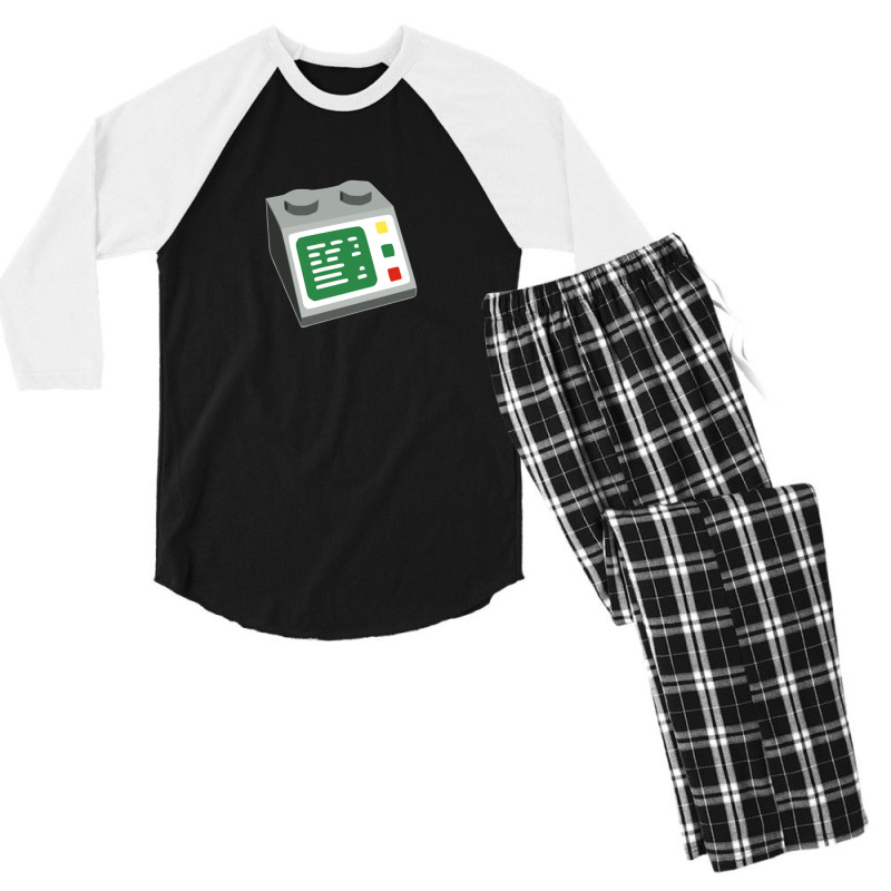 Toy Brick Computer Console Men's 3/4 Sleeve Pajama Set | Artistshot