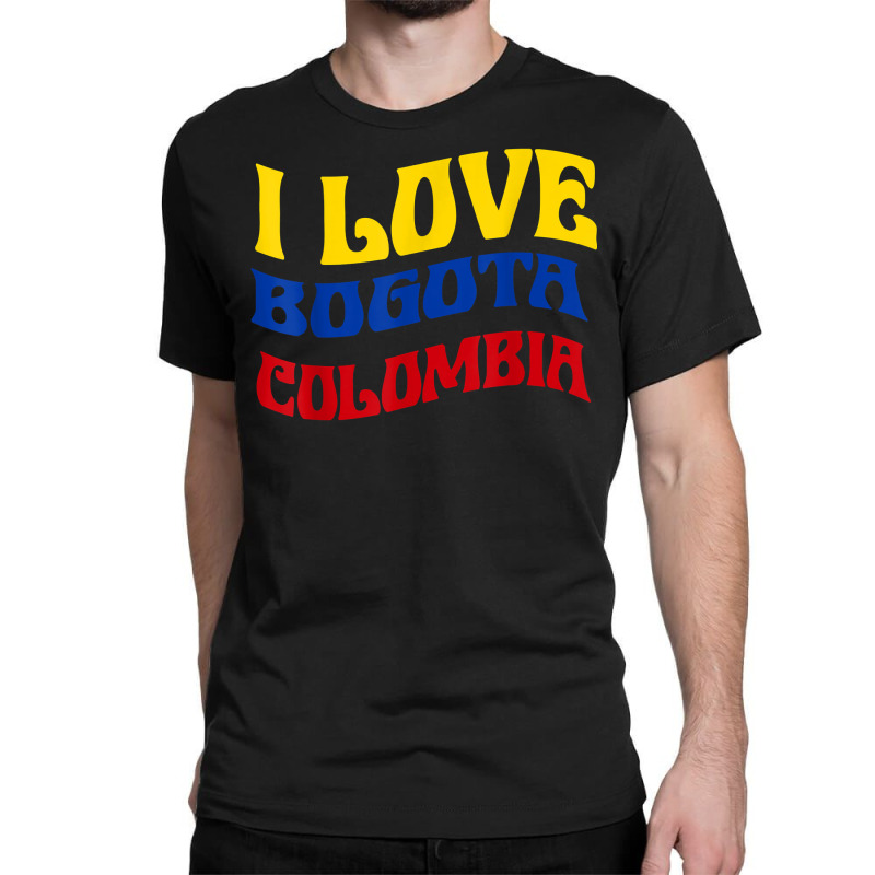 I Love Bogota Colombia Flag Map Colombian Pride Camiseta T Shirt Classic T-shirt by cm-arts | Artistshot