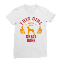 This Girl Loves Her Great Dane Ladies Fitted T-shirt | Artistshot