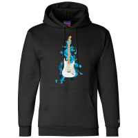 S Style Electric Guitar Polar White Color Champion Hoodie | Artistshot