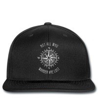 Not All Who Wander Are Los Compass Travel Gypsy Tees Printed Hat | Artistshot